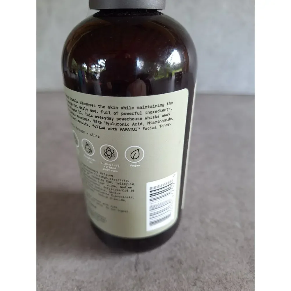 Papatui Hydrating facial cleanser for men NEW 8 oz Skincare exofoliates